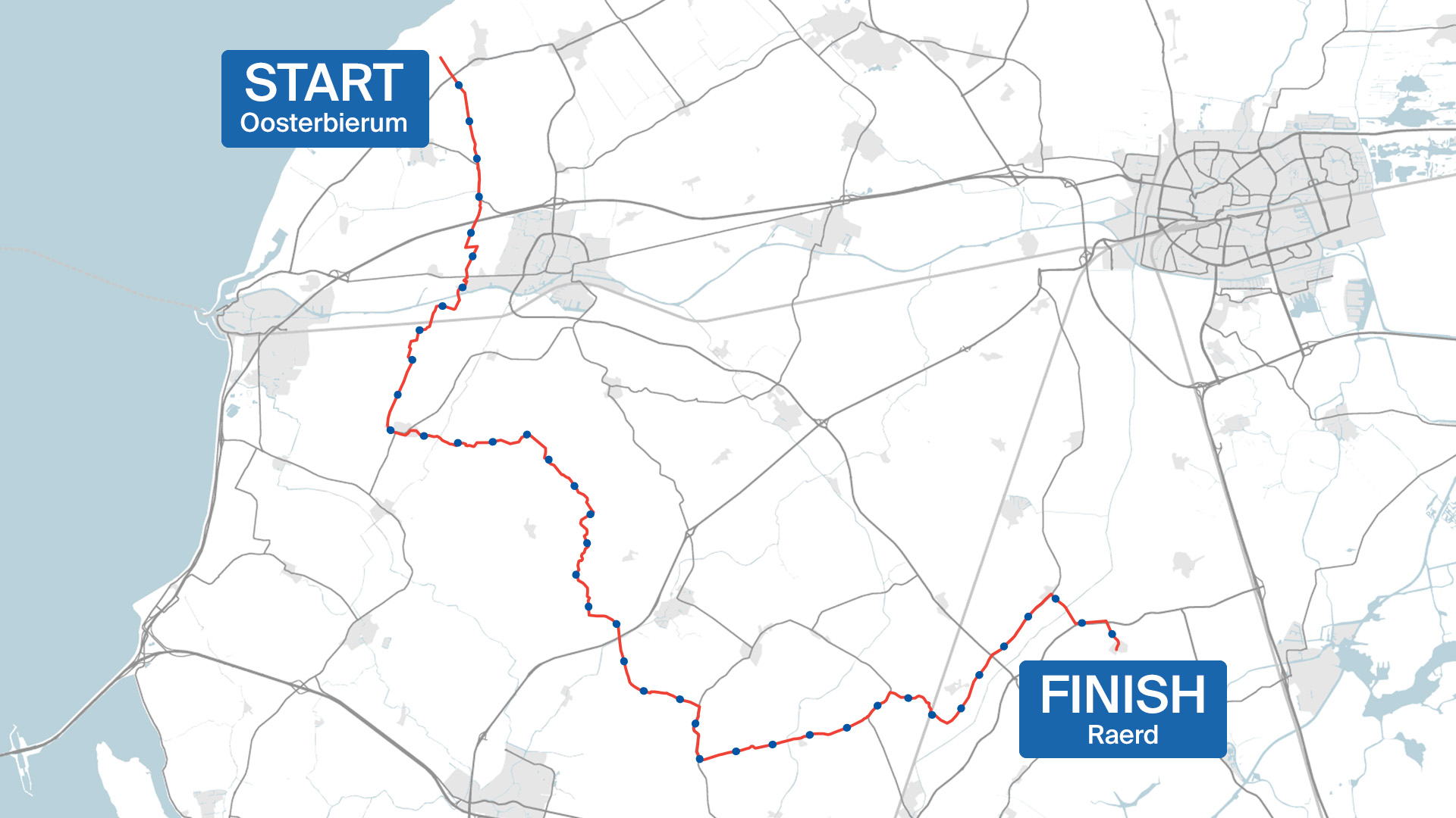 De route van de Slachtedijk