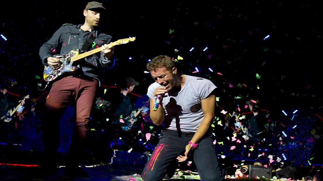 Coldplay in 2012 op het Malieveld in Den Haag