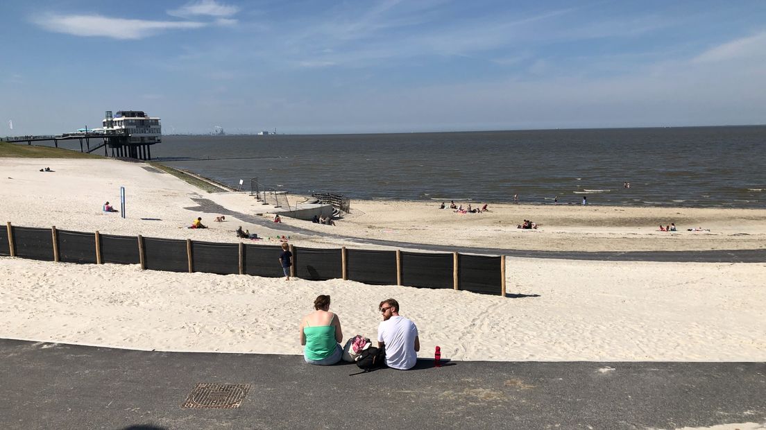 Het strand van Delfzijl