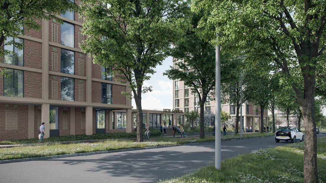 Jongerenappartementen in Spoorzone Gouda (artist impression)