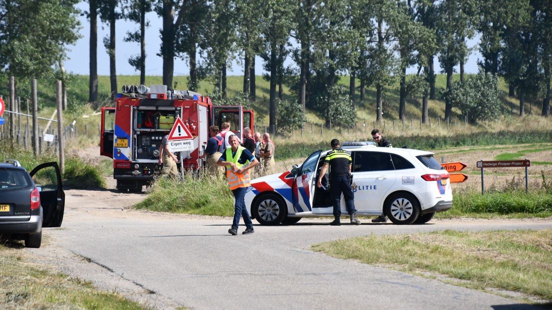 Politie en brandweer opgeroepen na quadongeluk bij Nieuw-Namen waarbij 48-jarige Hulstenaar gewond raakte