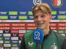 Jan Plug straalt na debuut: '14 mei is een echte Feyenoord-datum en zit nu ook altijd in mijn hart'