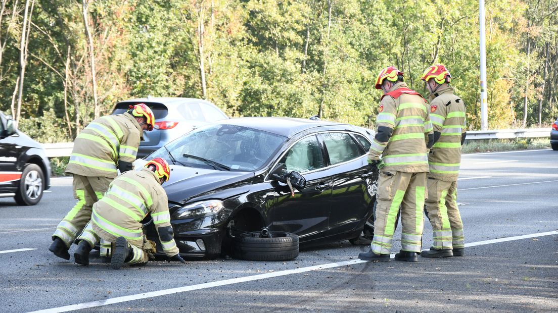 Rijstroken A12 dicht na ongeval