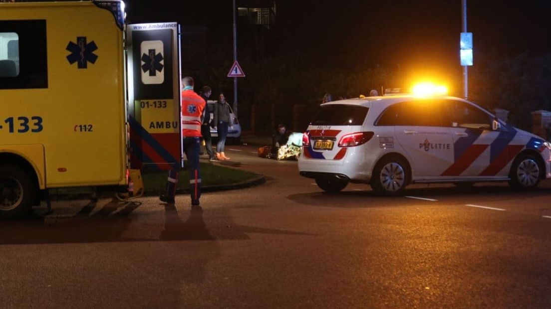 Hulpdiensten op de plaats van het ongeval