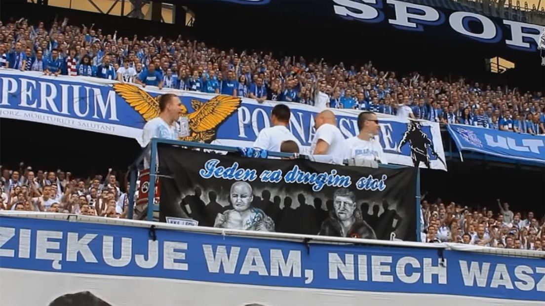 Fans van Lech Poznan.