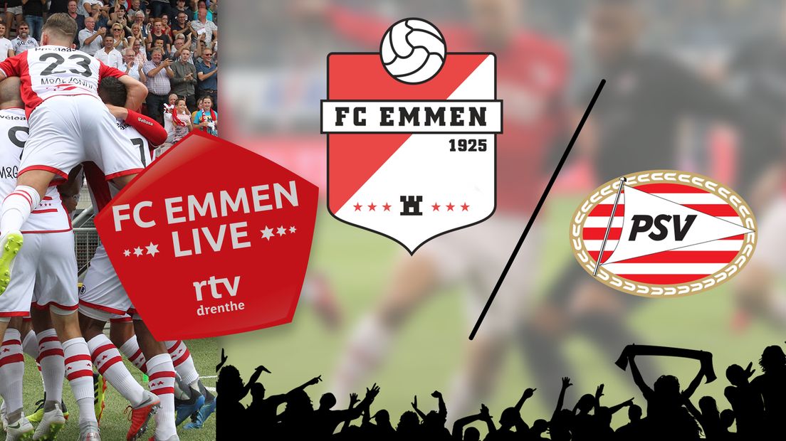 Liveblog: FC Emmen-PSV (Rechten: RTV Drenthe)