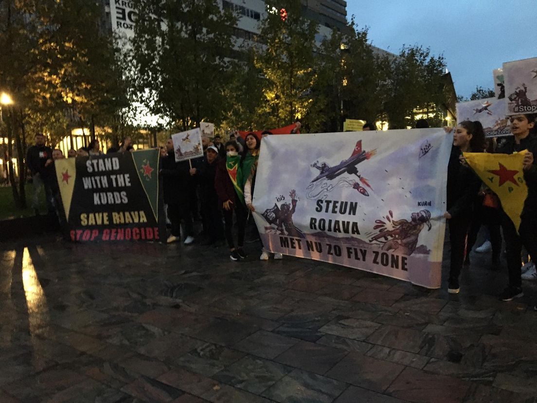 Koerdische demonstratie in Rotterdam