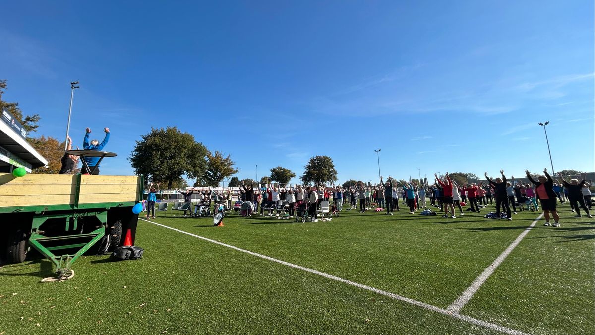 Sportende 55+'ers in Denekamp goed voor nieuw wereldrecord