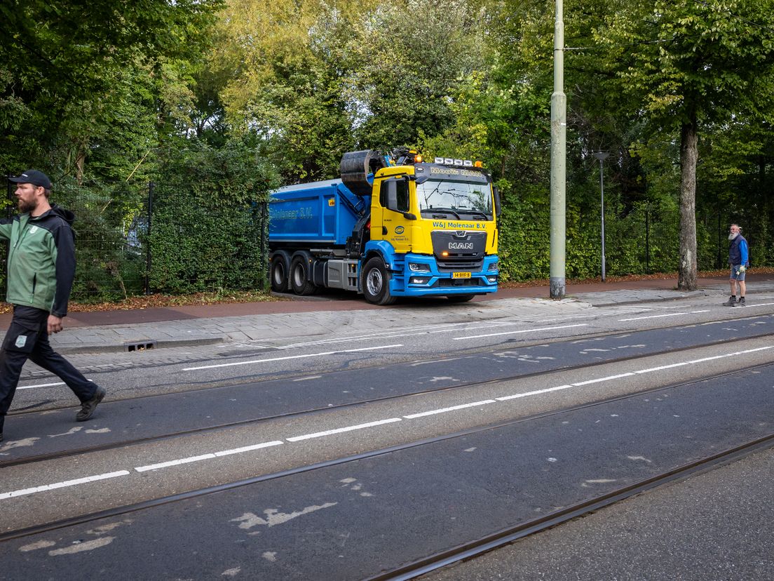 Voor openingstijd is Irma met een vrachtwagen weggebracht.
