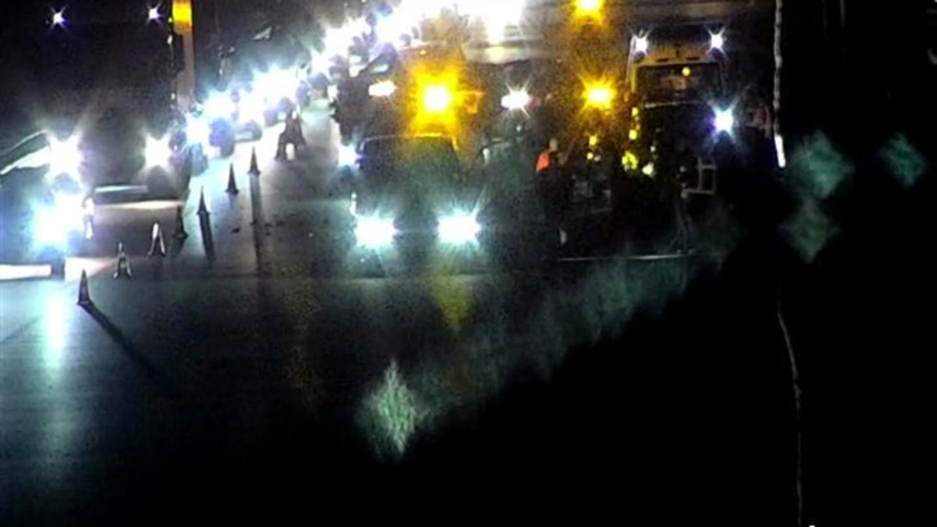 Stilstaand verkeer op de A13.