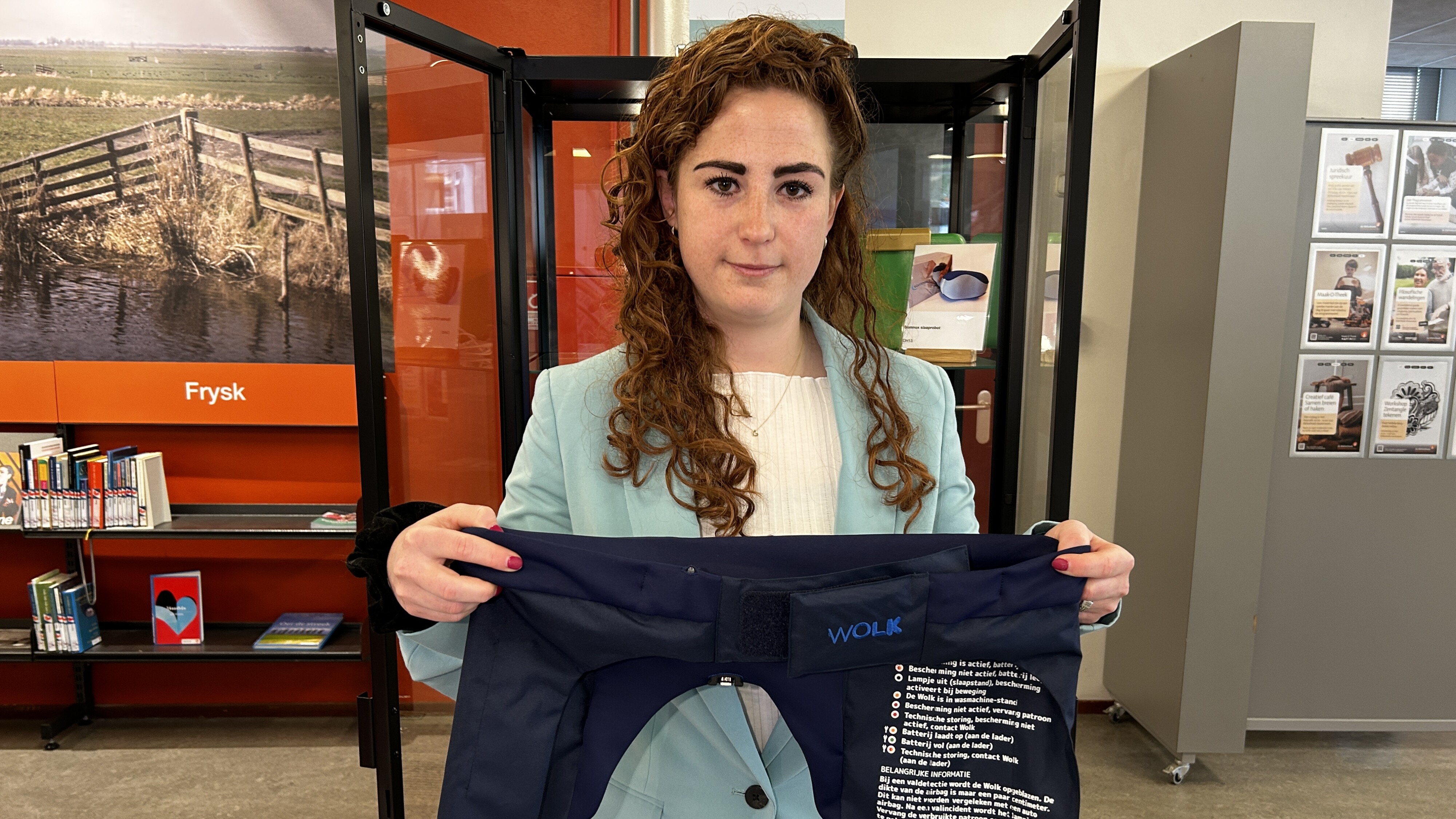 Projektlieder Bea Sloothaak fan ROS Friesland mei in heupairbag