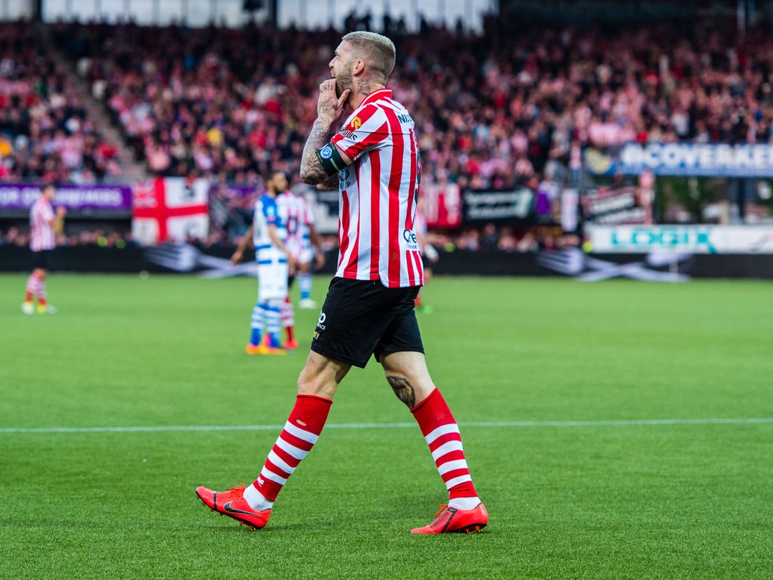 Lars Veldwijk in het shirt van Sparta