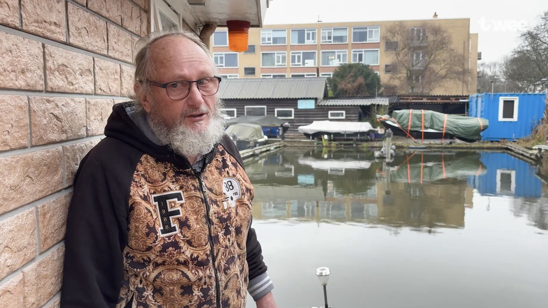 Het lichaam werd gevonden onder de woonboot van Fred Trooster.