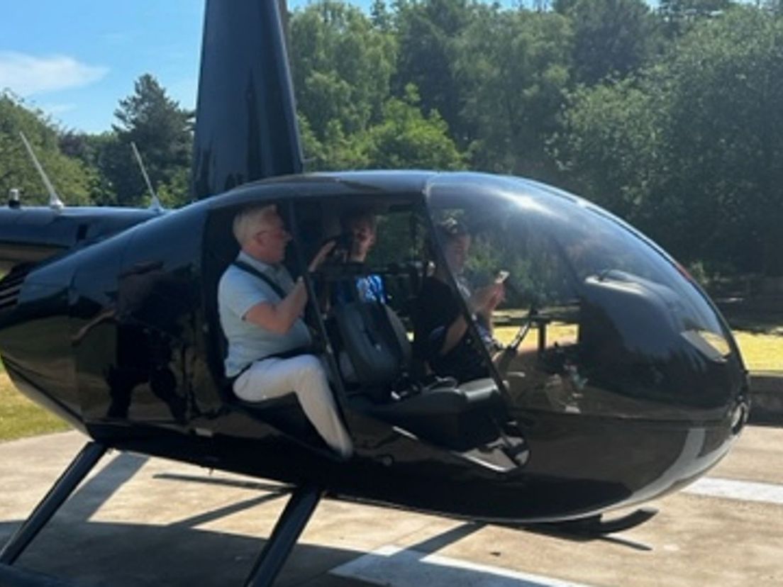 Van Nierop in de helikopter