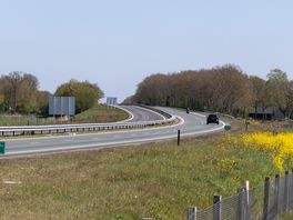 N33 dicht tussen Assen en Siddeburen