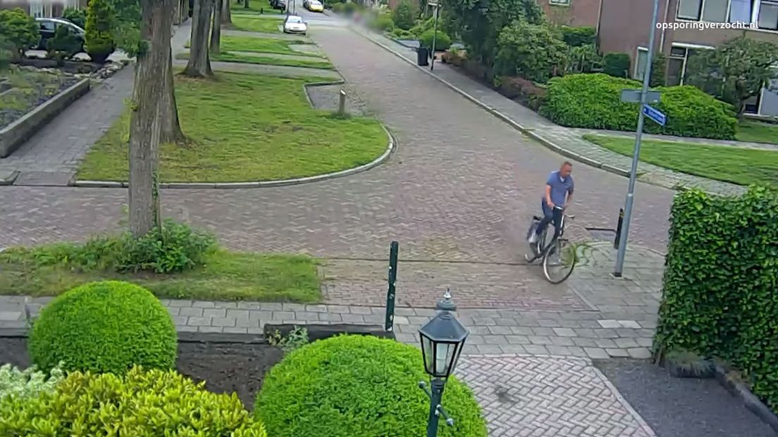 De politie zoekt deze verdachte op de fiets