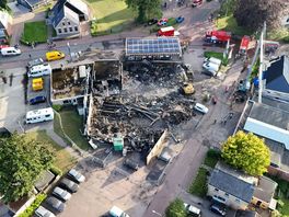 Schade goed zichtbaar na grote brand in Norg