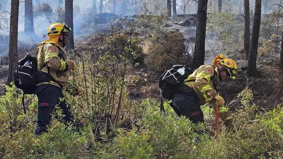 Gelderse brandweer helpt bij Spaanse bosbrand