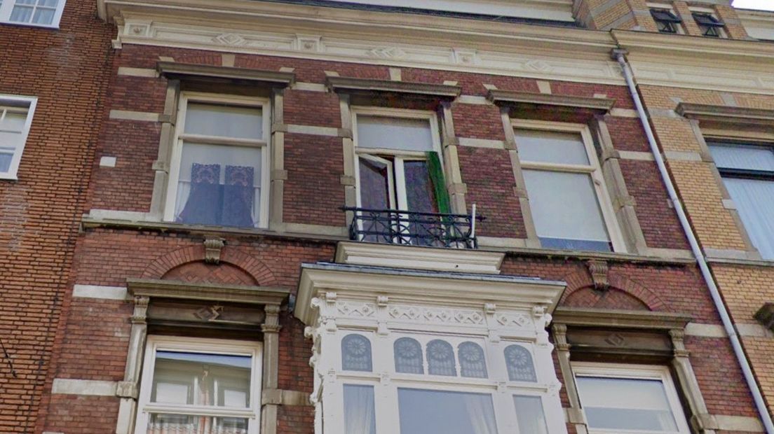 Het betreffende balkon op Google Streetview