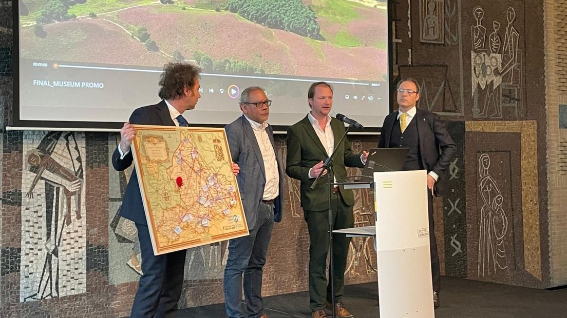 Ridders van Gelre, Paulo Martina en wethouder Sjoerd Wannet presenteren plan Gelders Museum.