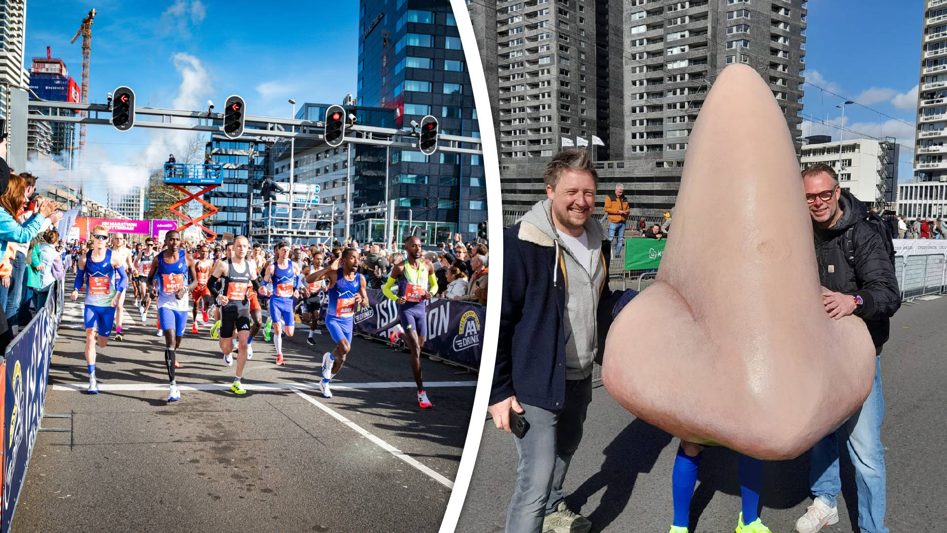 Er gebeuren tal van bijzondere momenten tijdens de NN Rotterdam Marathon