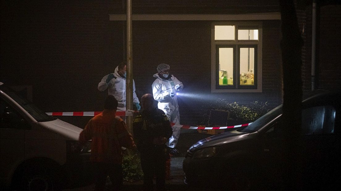 Onderzoek gisteravond door de politie in Zwolle