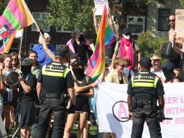 Burgemeester Dijksma: grote politie-inzet voorkomt wanordelijkheden bij demonstraties Paardenveld