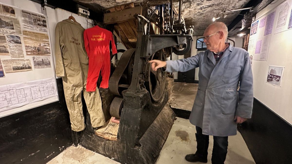 Eén keer zagen per jaar in stoomtimmerfabriek uit 1909 Wehl