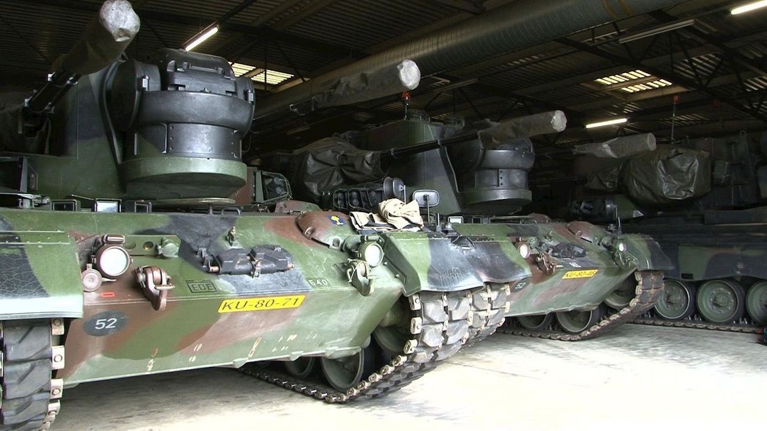 De tanks in het NAVO-depot in Vriezenveen