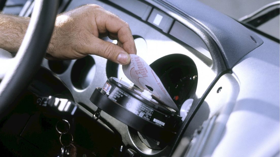 De chauffeur sjoemelde met de tachograaf