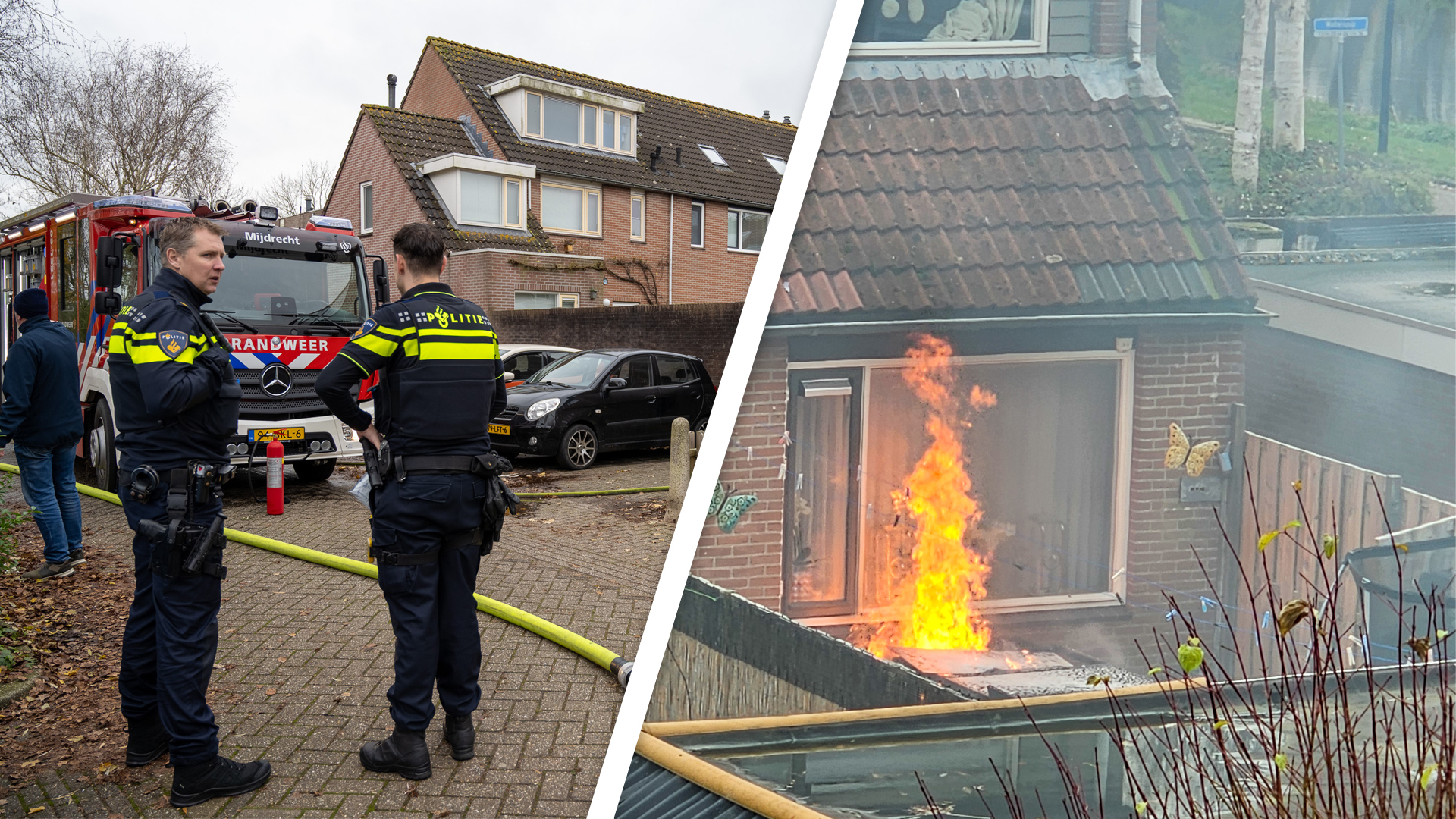 Brand in tuin in Mijdrecht na mogelijke ontploffing vuurwerk