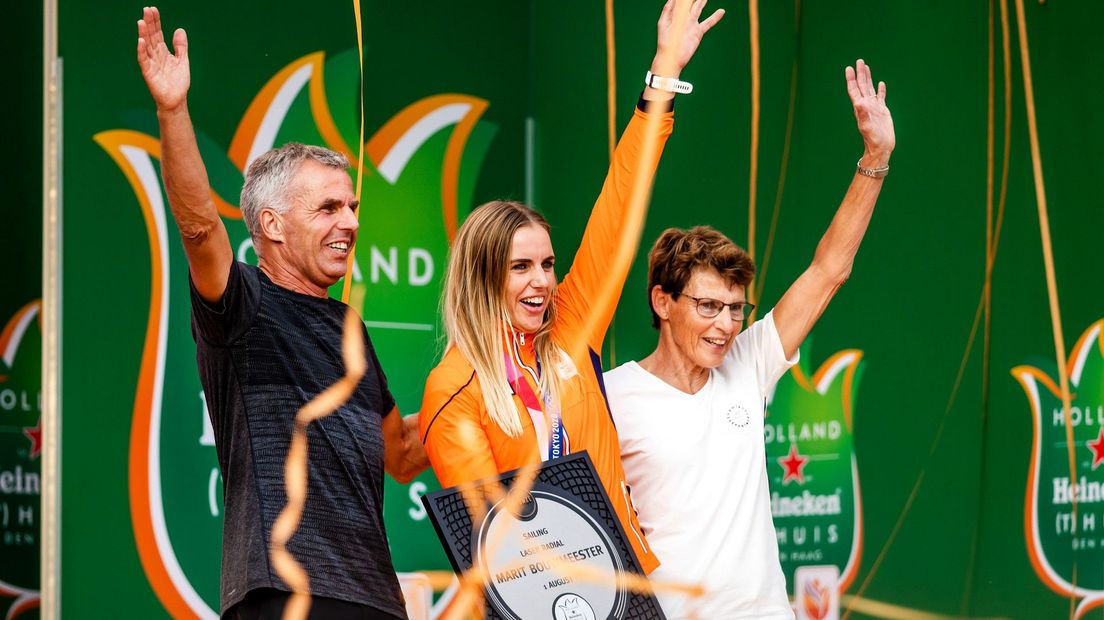 Marit Bouwmeester met haar ouders