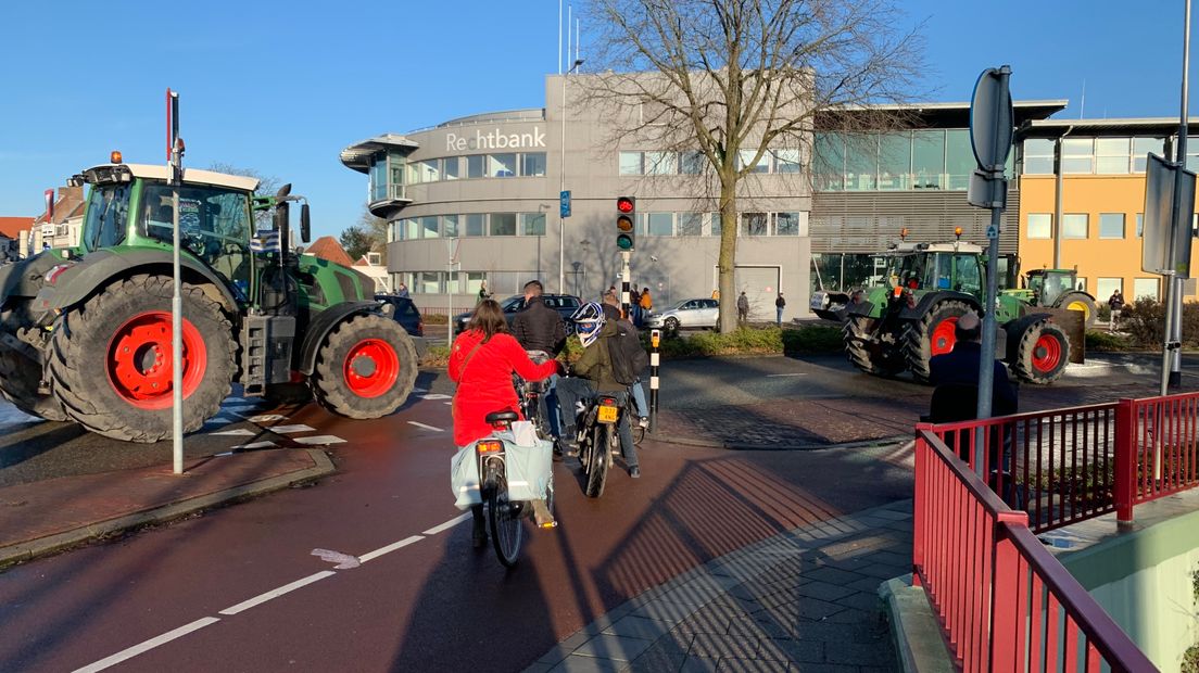 Boeren voeren actie in Middelburg