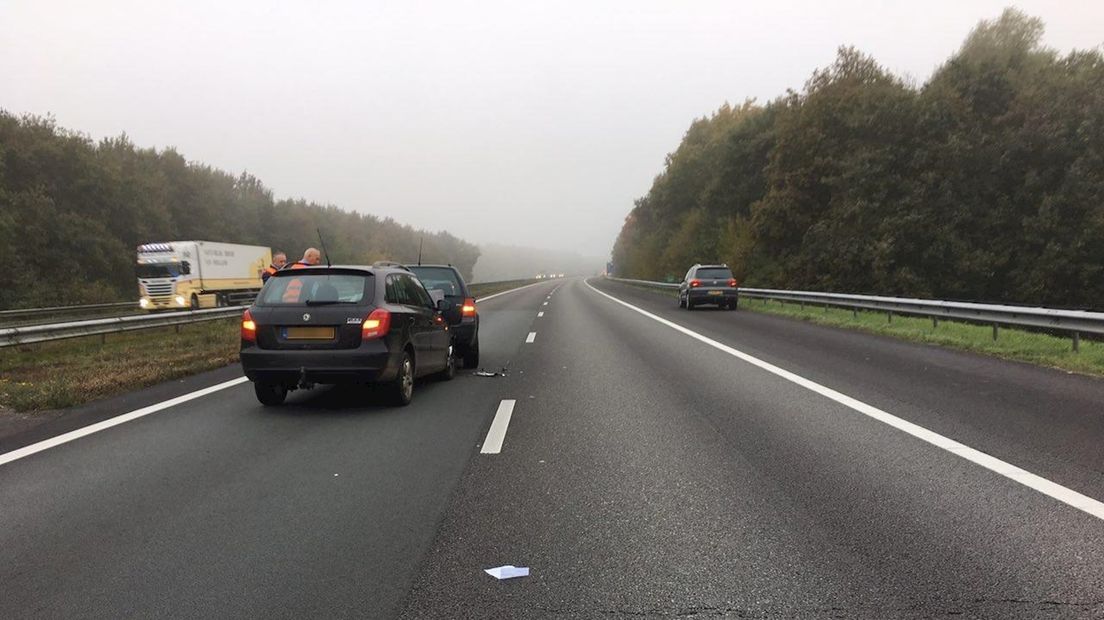 Ongeluk op A1 bij Deventer