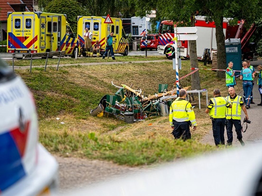 Op de plek van het drama wordt onderzoek gedaan