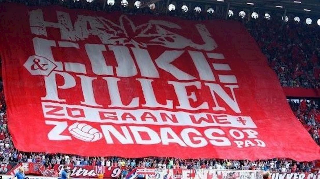 Het veelbesproken spandoek van Vak P