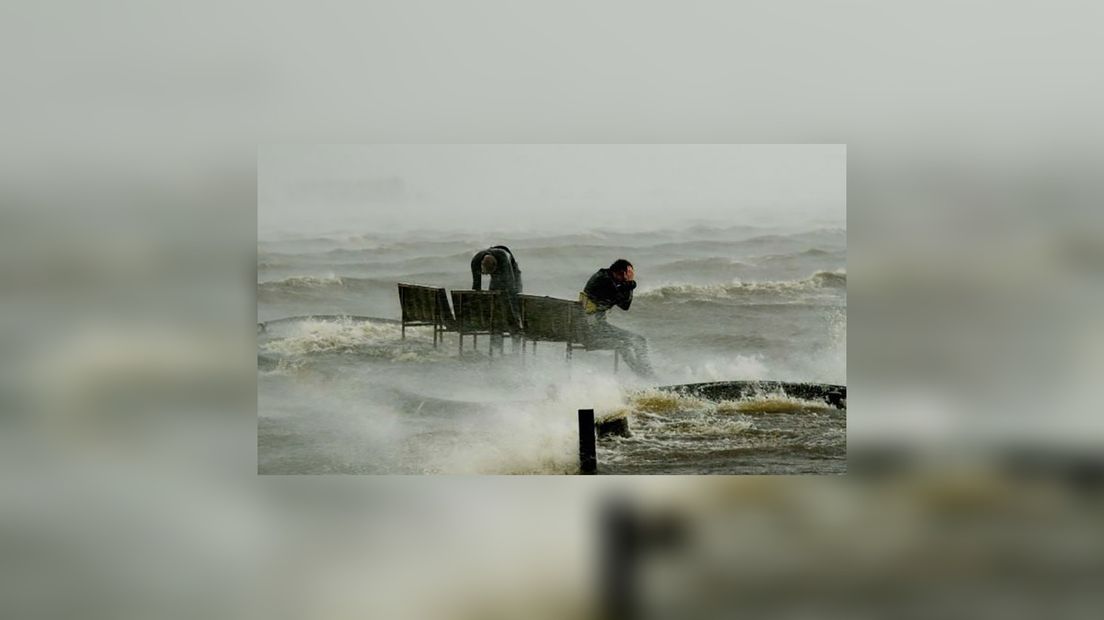 De kamping fan Reahel yn jannewaris (foto argyf Omrop Fryslân)