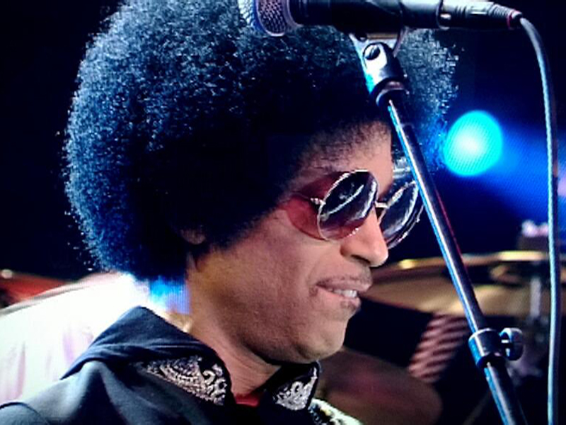 Prince tijdens zijn gastoptreden op het North Sea Jazz 2013.