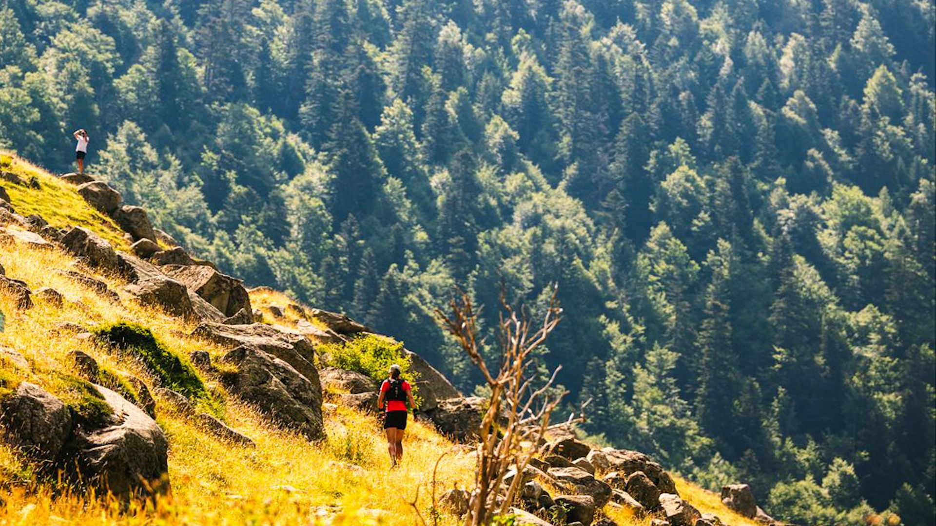 Het uitzicht tijdens de zesde dag.
