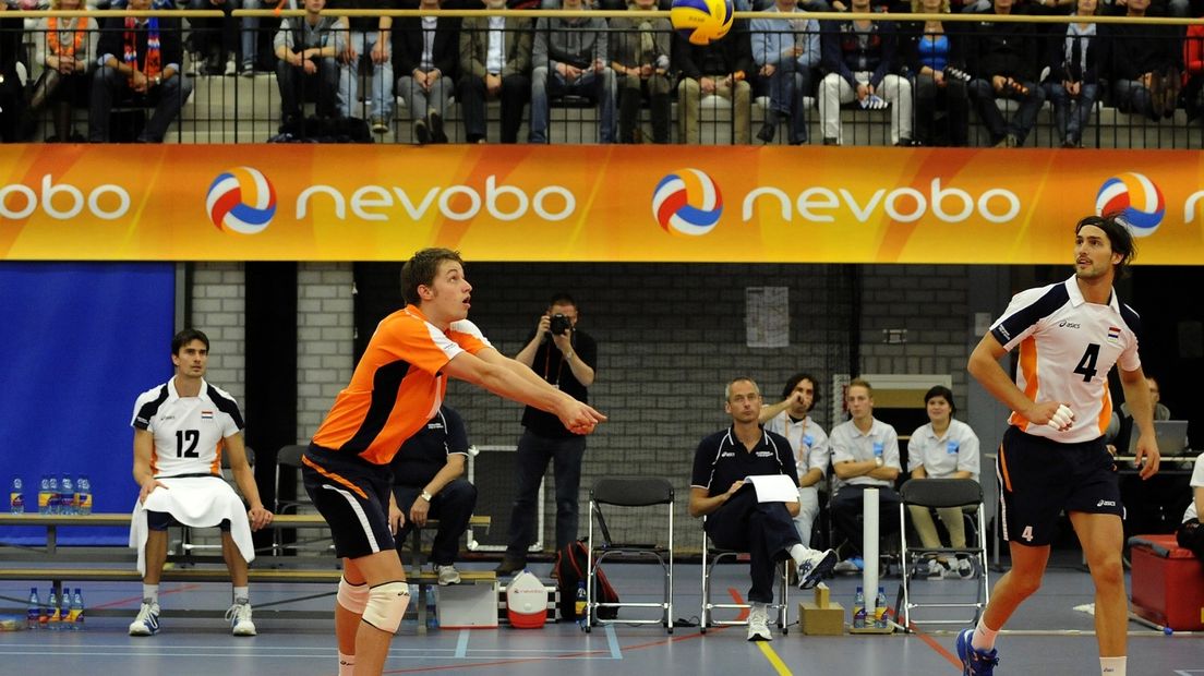 Robbert Andringa in actie tegen Slovenië