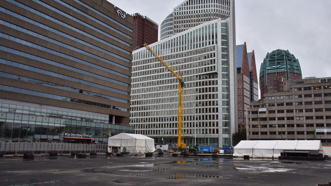 De instabiele hijskraan bij Den Haag Centraal