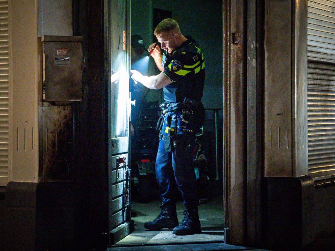 Politie onderzoekt de explosie