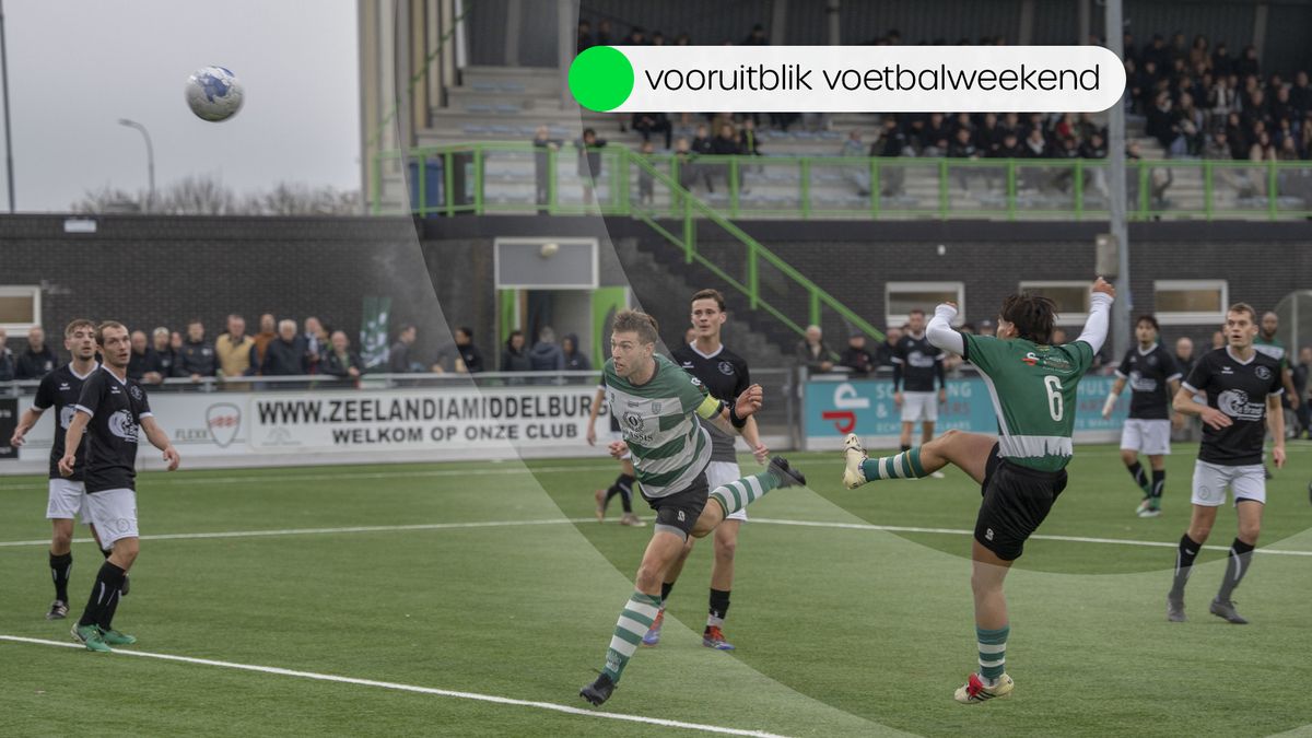 Deze wedstrijden worden vanmiddag en morgen gespeeld in het amateurvoetbal
