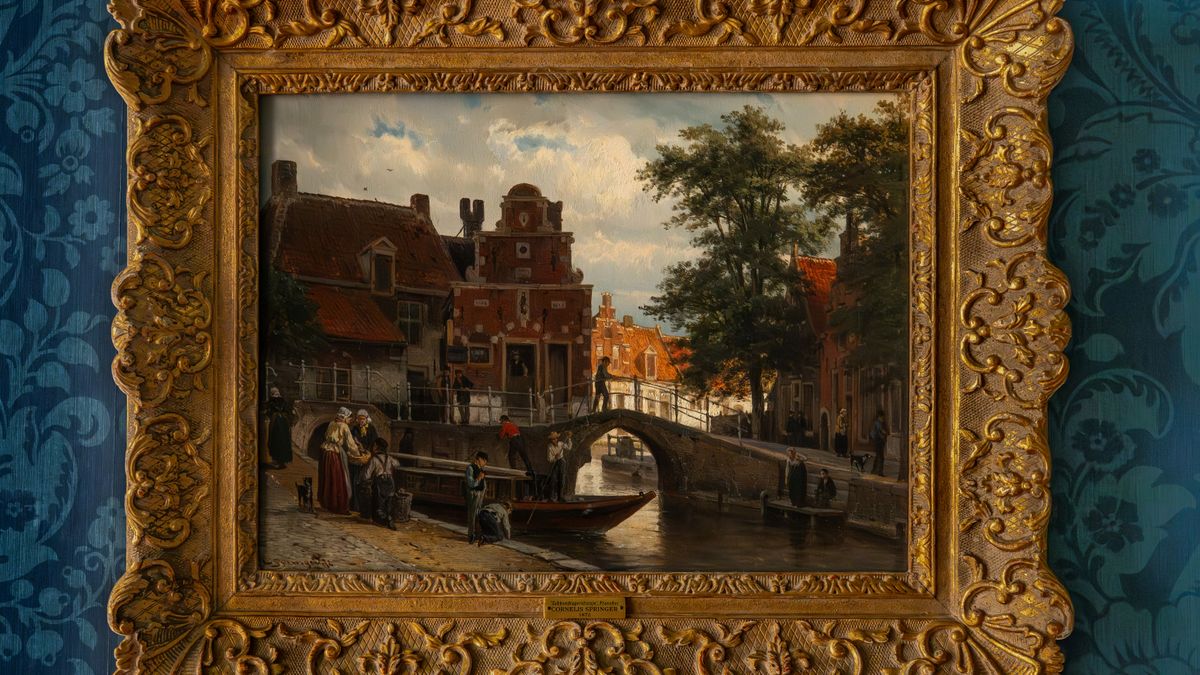 De vlag kan uit bij Museum Martena: bijzonder schilderij van Franeker binnenstad in bruikleen