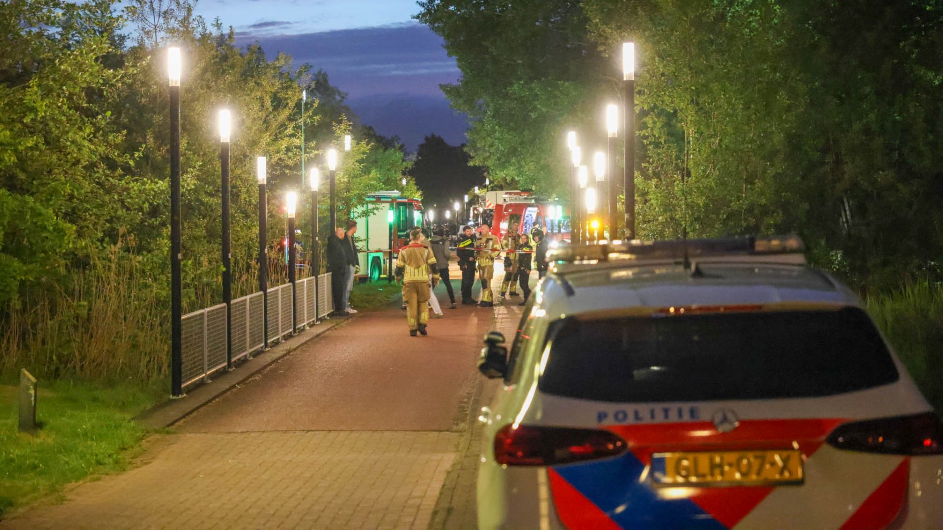 Hulpdiensten rukken massaal uit voor drenkeling Amersfoort