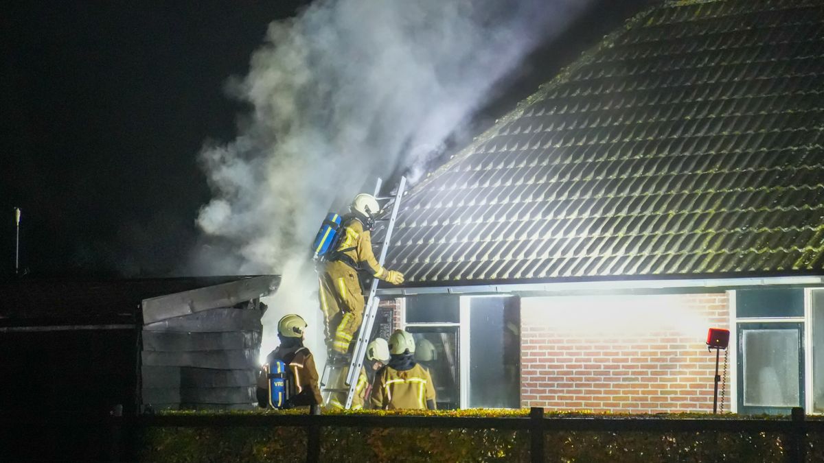 Woning vat vlam in Smilde