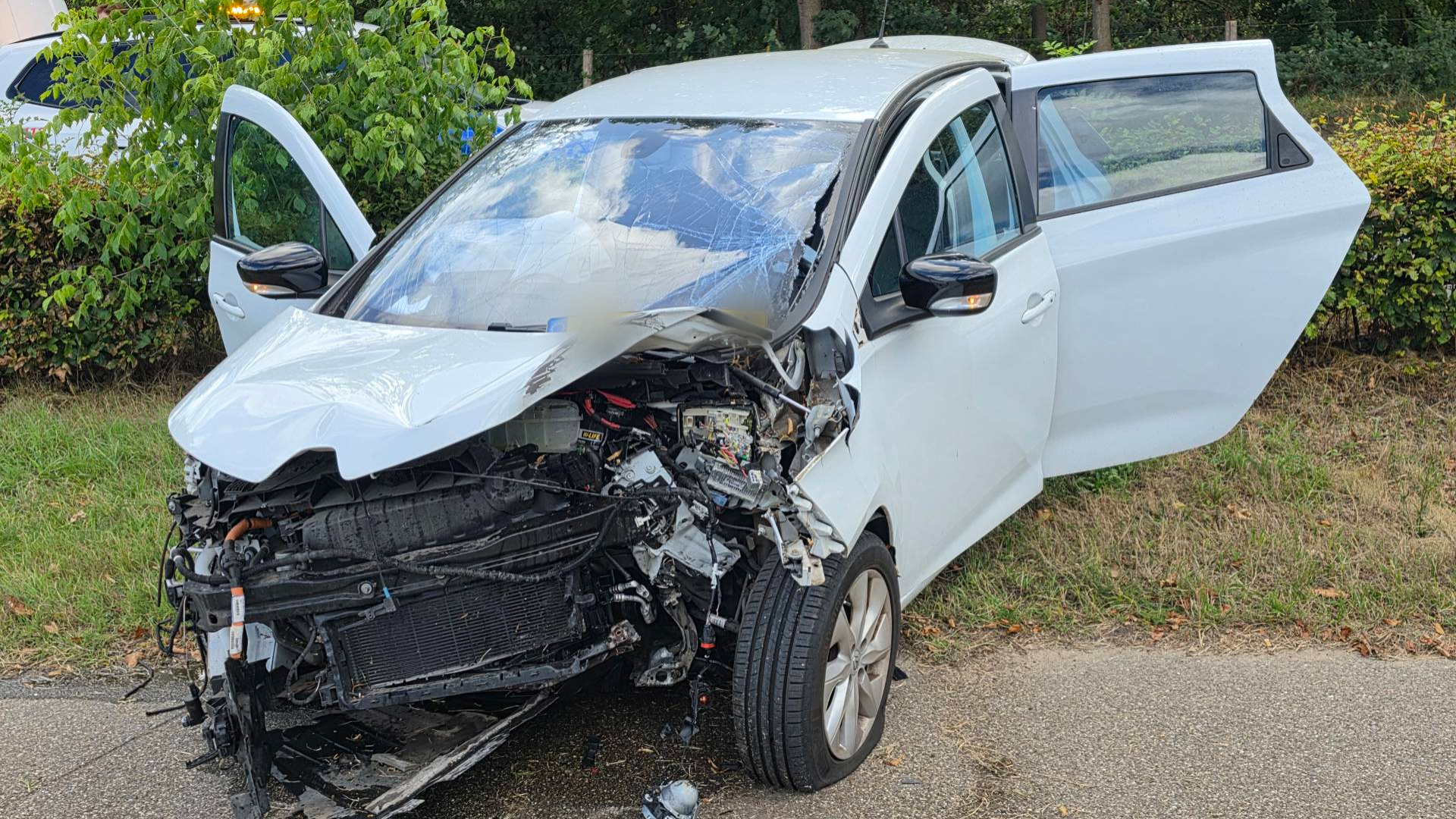 Auto vliegt uit de bocht in Rhenen