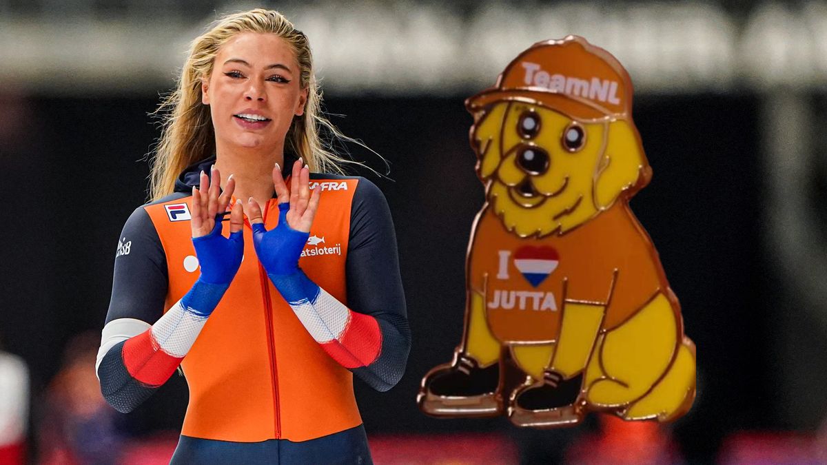 Hond van Jutta Leerdam en Jake Paul afgebeeld op speciaal speldje tijdens Olympische Spelen