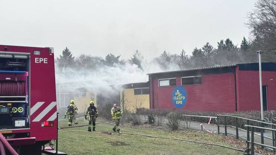Clubgebouw atletiekvereniging verloren gegaan door brand