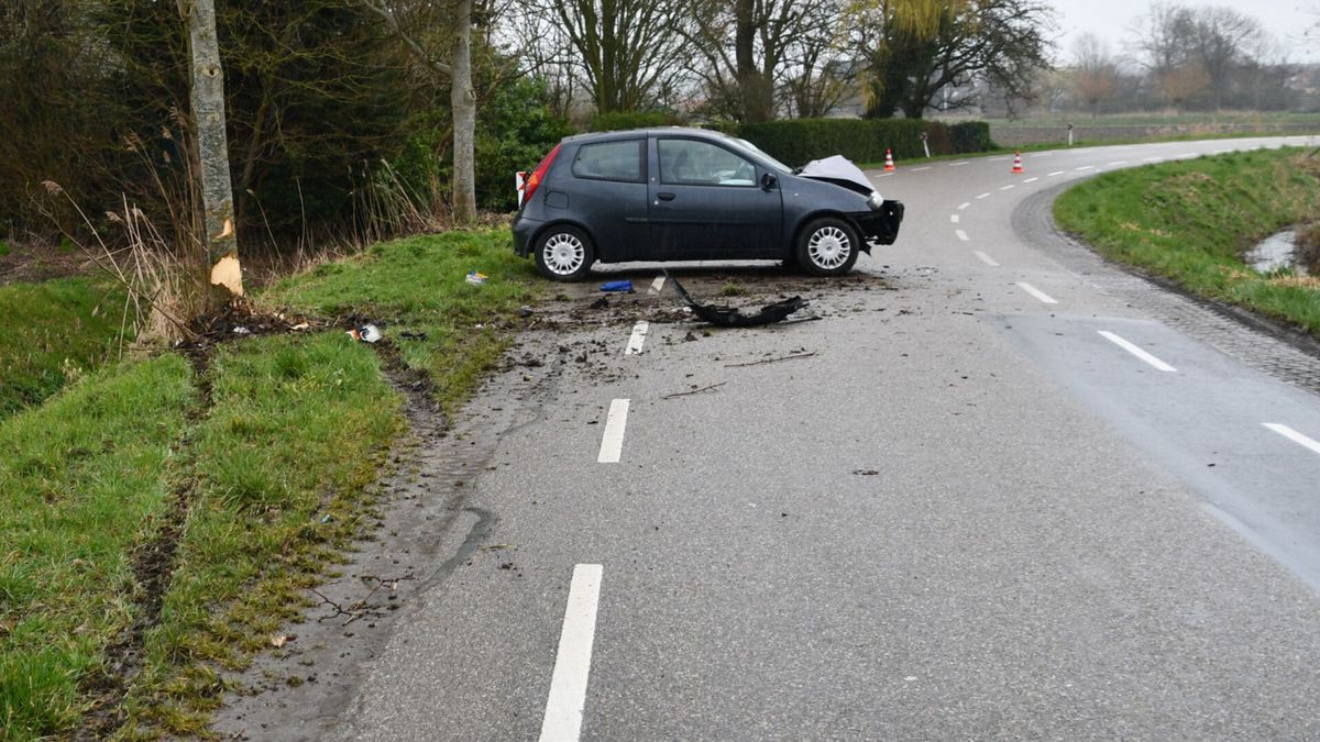 Gewonde bij eenzijdig ongeval Baarland